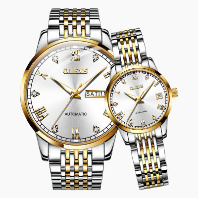 欧利时品牌手表全自动机械手表时尚防水情侣手表男女手表