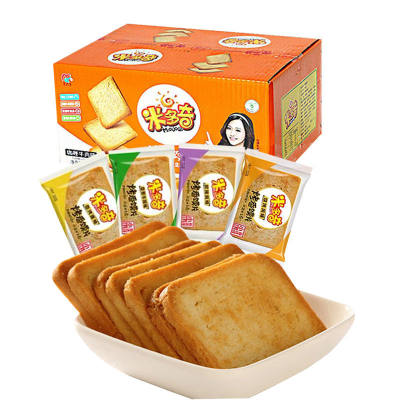 米多奇烤香馍片80包混搭多种口味混搭面包早餐食品网红零食大礼包整箱批发
