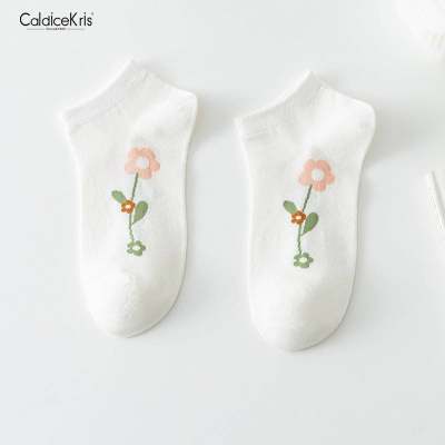 CaldiceKris（中国CK）女袜船袜五色（5双装）CK-FS1017【包邮，北京上海不包邮，偏远地区不发货】