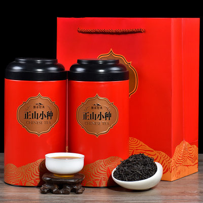 聚天禾福建正山小种红茶铁罐装花香型小种金骏眉红茶500g赠手提袋